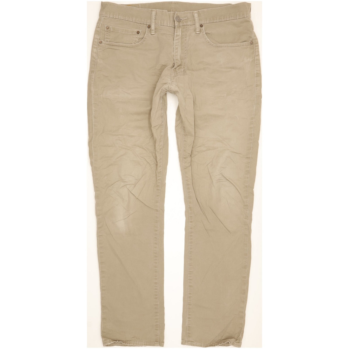 Levi's 511 Men Beige Straight Slim Stretch Jeans W34 L31