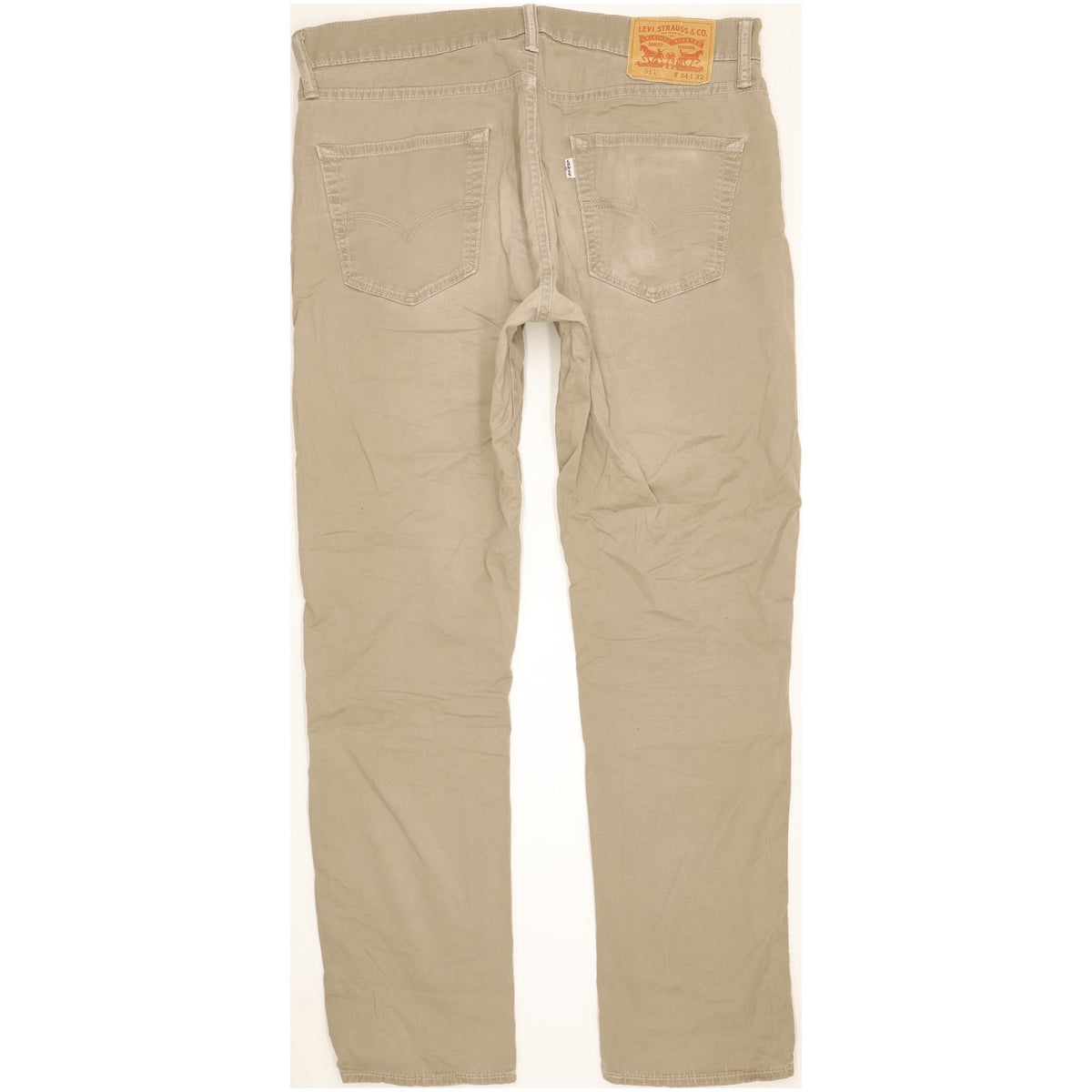 Levi's 511 Men Beige Straight Slim Stretch Jeans W34 L31