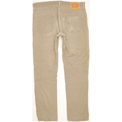 Levi's 511 Men Beige Straight Slim Stretch Jeans W34 L31