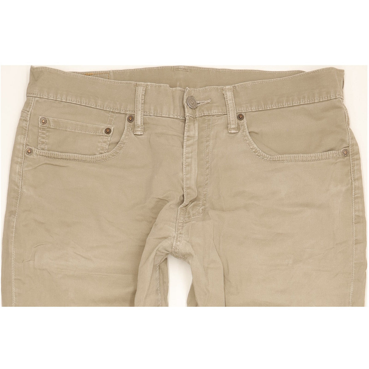 Levi's 511 Men Beige Straight Slim Stretch Jeans W34 L31