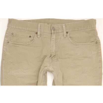 Levi's 511 Men Beige Straight Slim Stretch Jeans W34 L31