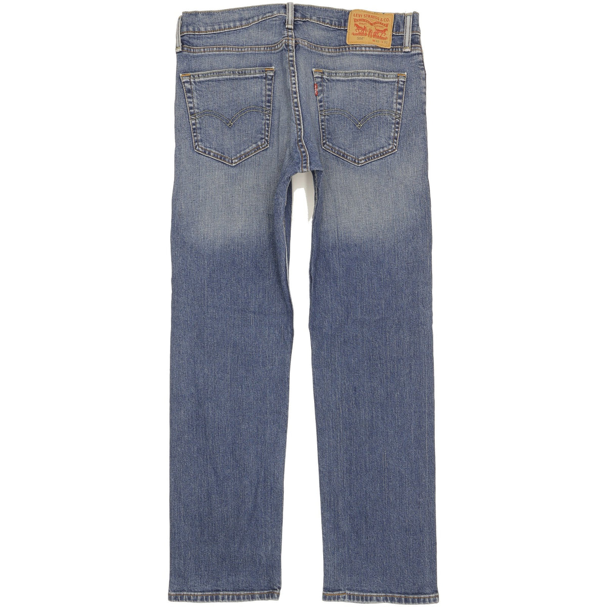Levi's 504 Men Blue Straight Regular Stretch Jeans W32 L31