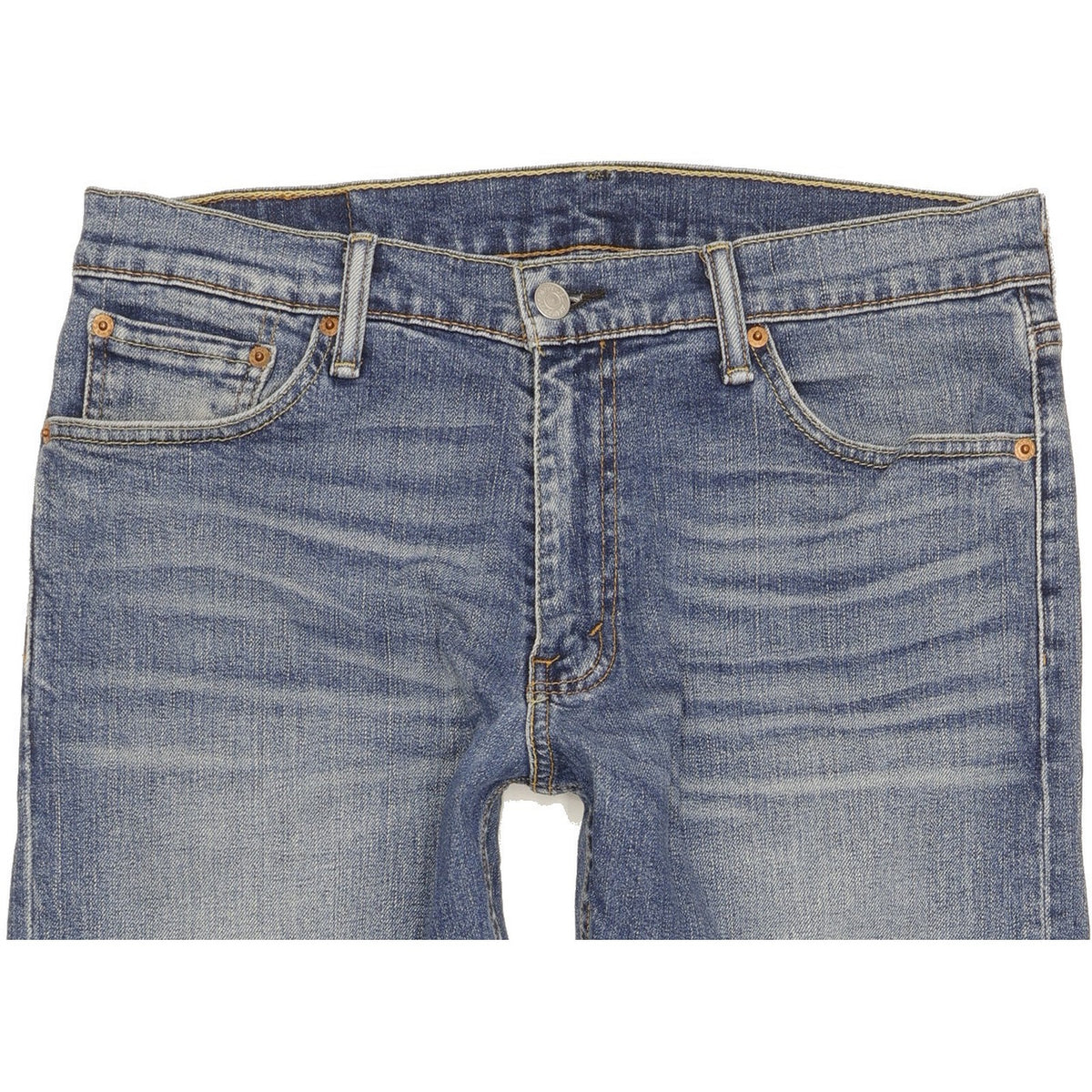 Levi's 504 Men Blue Straight Regular Stretch Jeans W32 L31
