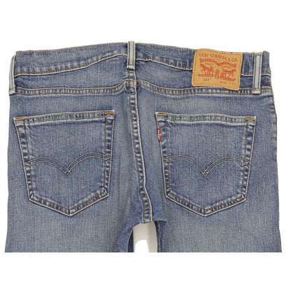 Levi's 504 Men Blue Straight Regular Stretch Jeans W32 L31