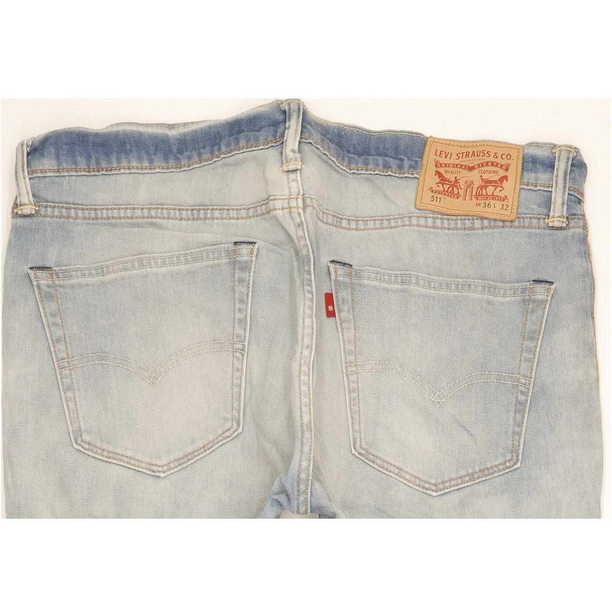 Levi's 511 Men Blue Straight Slim Stretch Jeans W36 L31