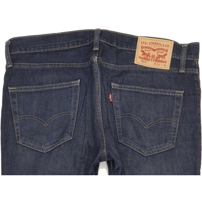 Levi's 511 Men Blue Straight Slim Stretch Jeans W33 L33
