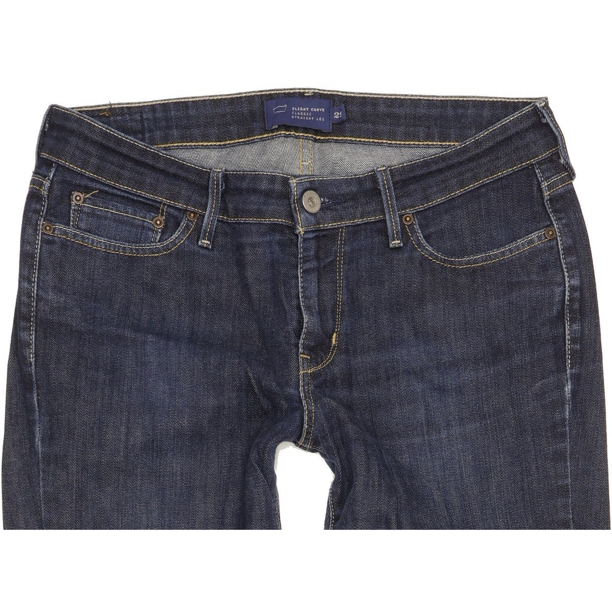 Levi's Slight Curve Women Blue Straight Classic Stretch Jeans W29 L30