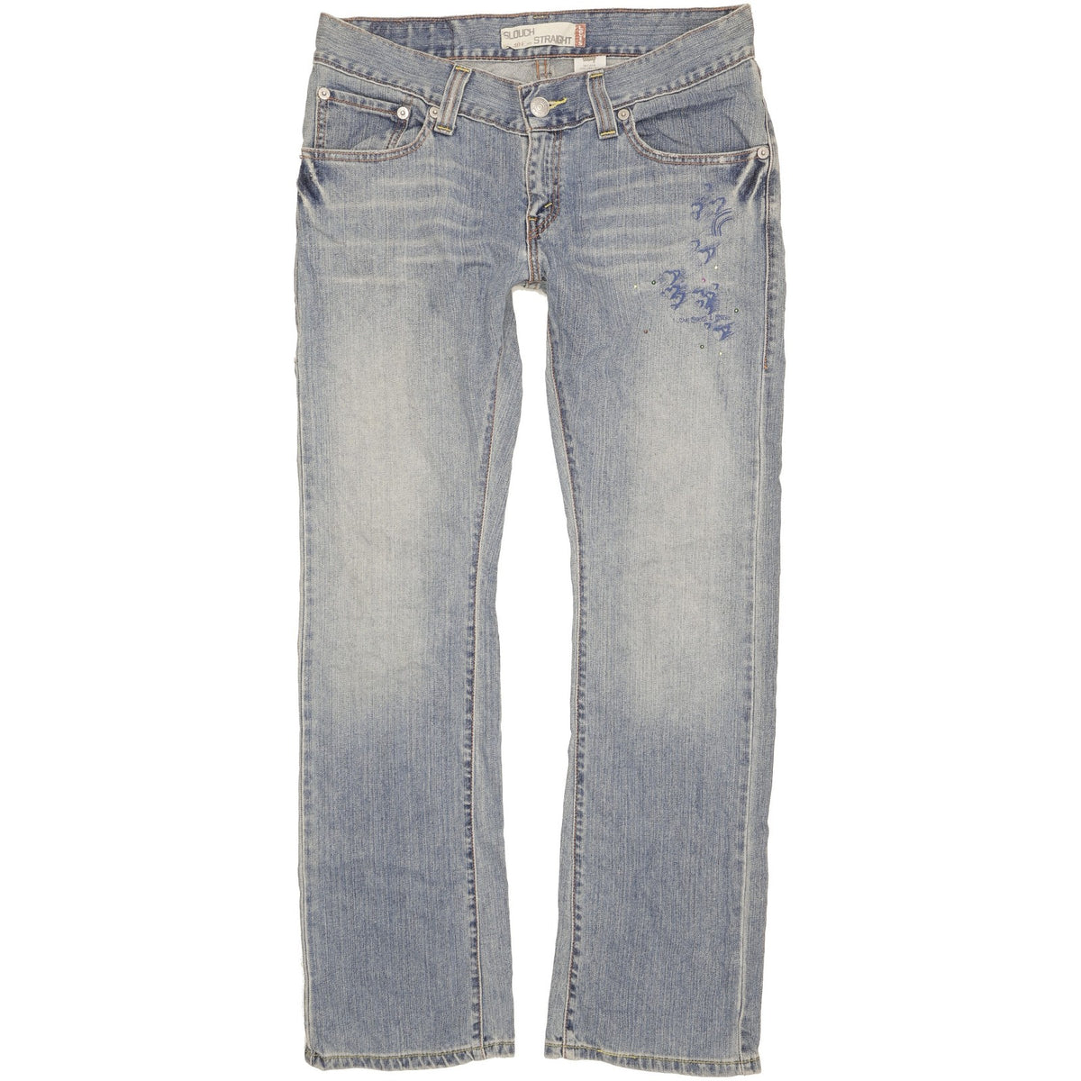 Levi's 504 Men Blue Straight Regular Jeans W32 L32