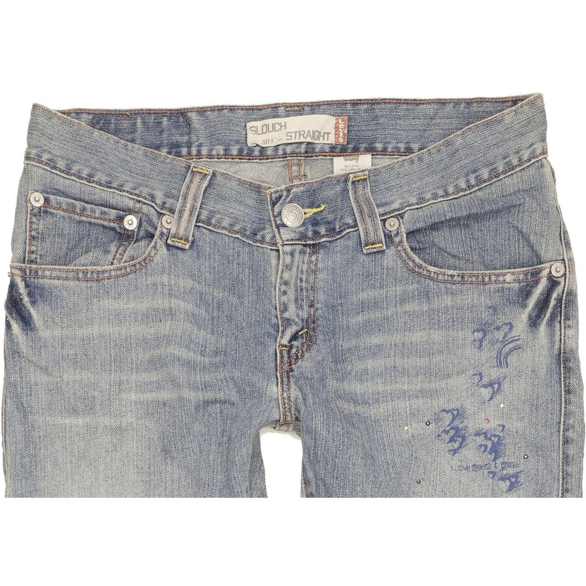 Levi's 504 Men Blue Straight Regular Jeans W32 L32