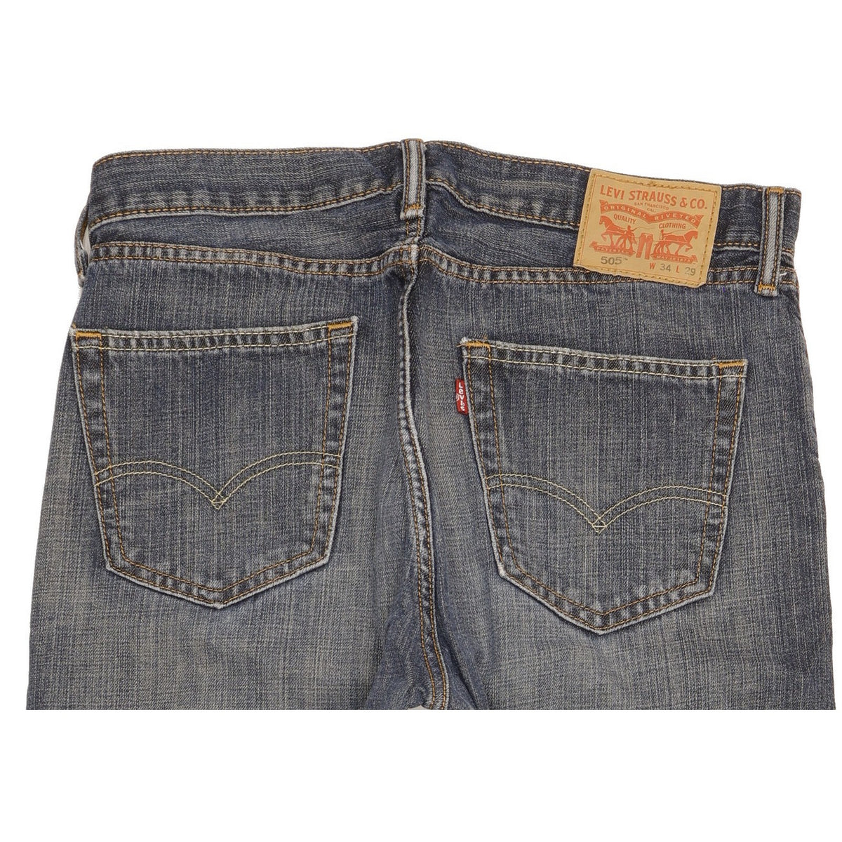 Levi's 505 Men Blue Straight Regular Jeans W34 L29