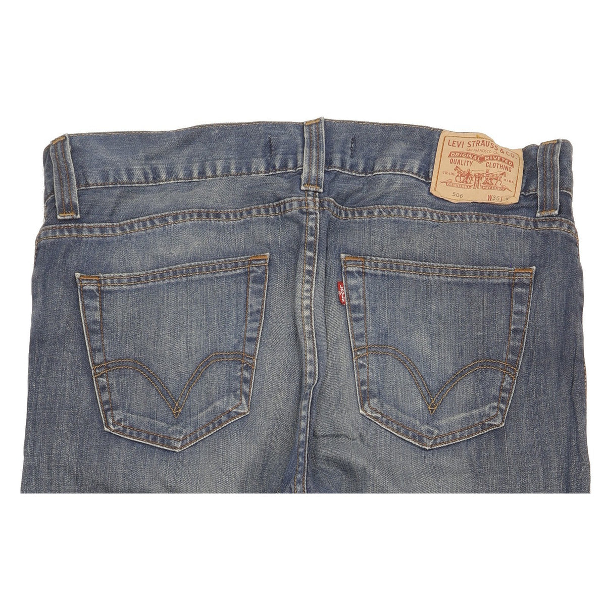 Levi's 506 Men Blue Straight Regular Jeans W36 L34