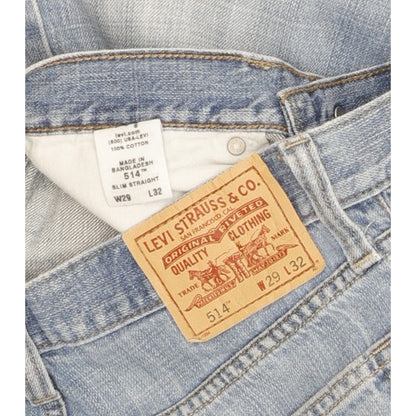 Levi's 514 Men Blue Straight Slim Jeans W29 L32