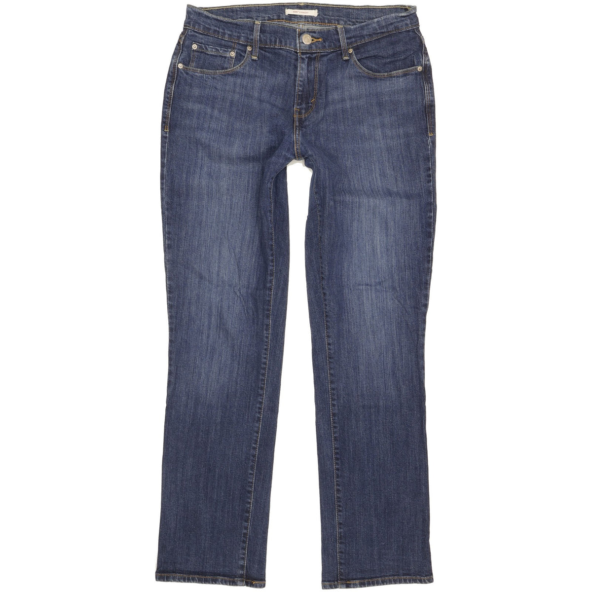 Levi's 505 Women Blue Straight Slim Stretch Jeans W28 L29