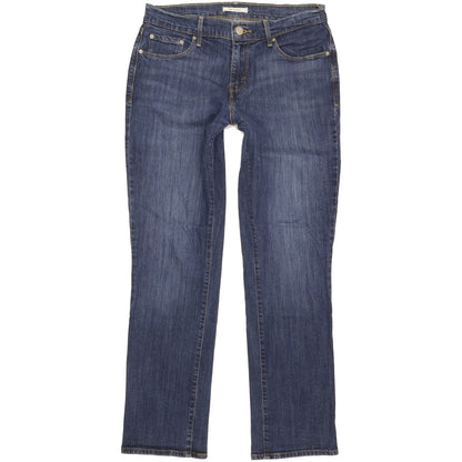 Levi's 505 Women Blue Straight Slim Stretch Jeans W28 L29