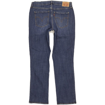Levi's 505 Women Blue Straight Slim Stretch Jeans W28 L29