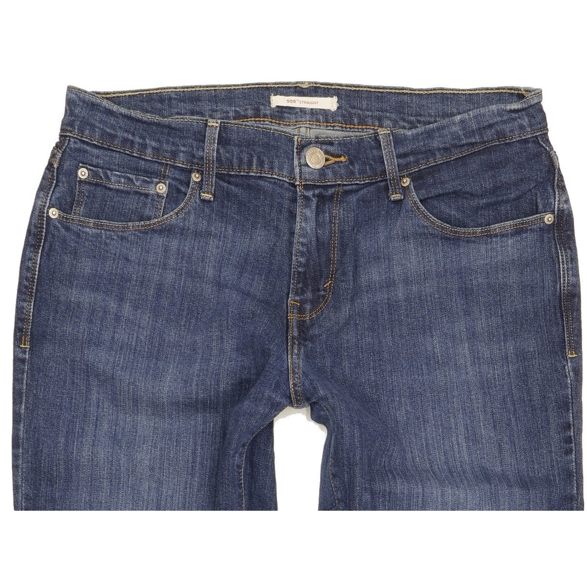 Levi's 505 Women Blue Straight Slim Stretch Jeans W28 L29