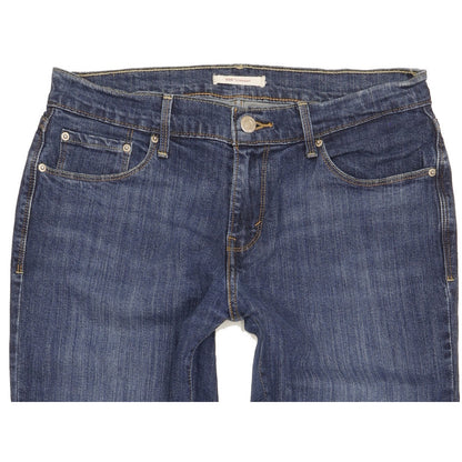 Levi's 505 Women Blue Straight Slim Stretch Jeans W28 L29