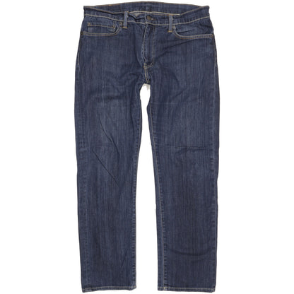 Levi's 504 Men Blue Straight Regular Stretch Jeans W34 L29