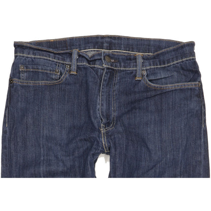 Levi's 504 Men Blue Straight Regular Stretch Jeans W34 L29