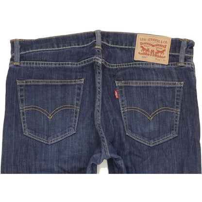 Levi's 504 Men Blue Straight Regular Stretch Jeans W34 L29