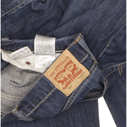 Levi's 504 Men Blue Straight Regular Stretch Jeans W34 L29