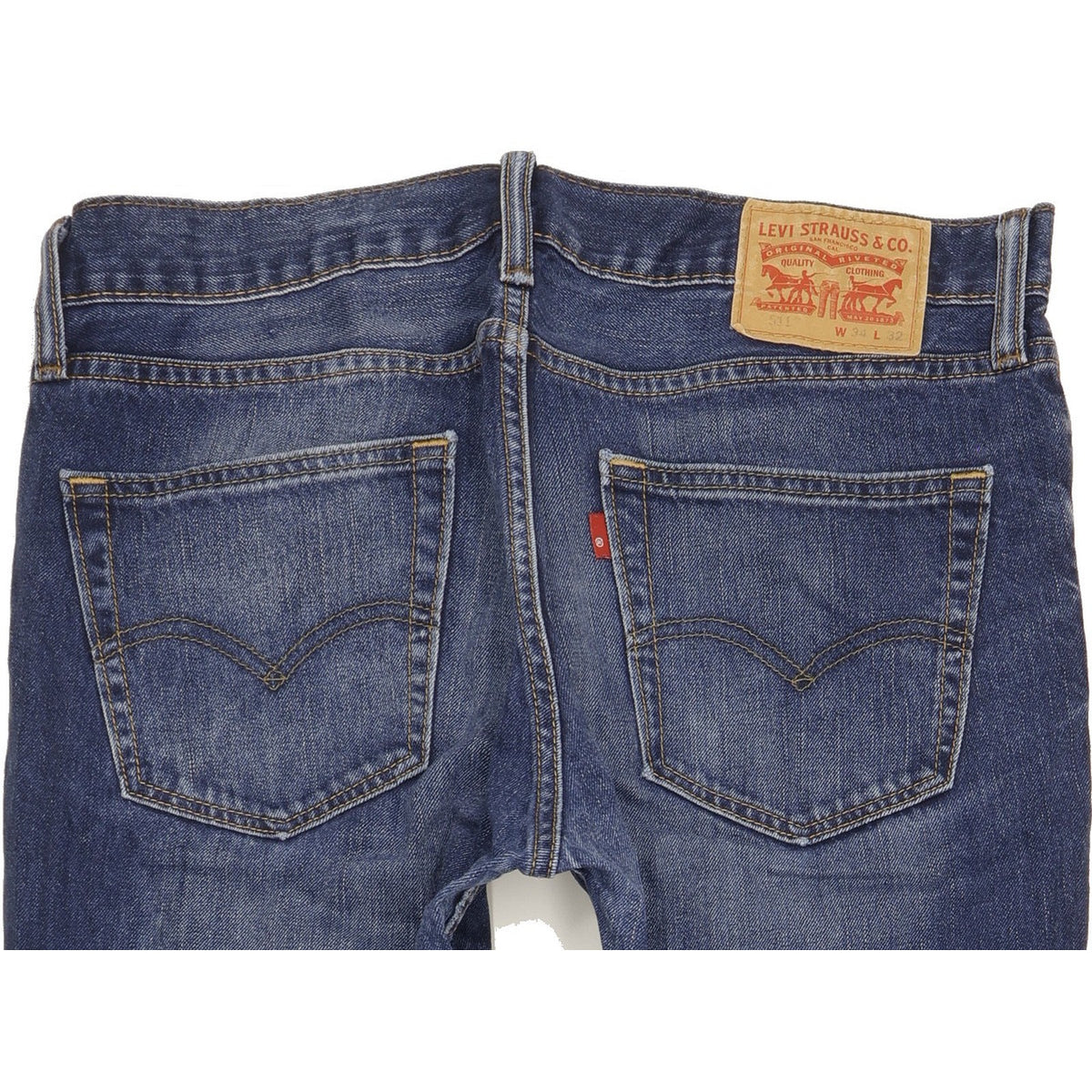 Levi's 511 Men Blue Straight Slim Jeans W34 L32