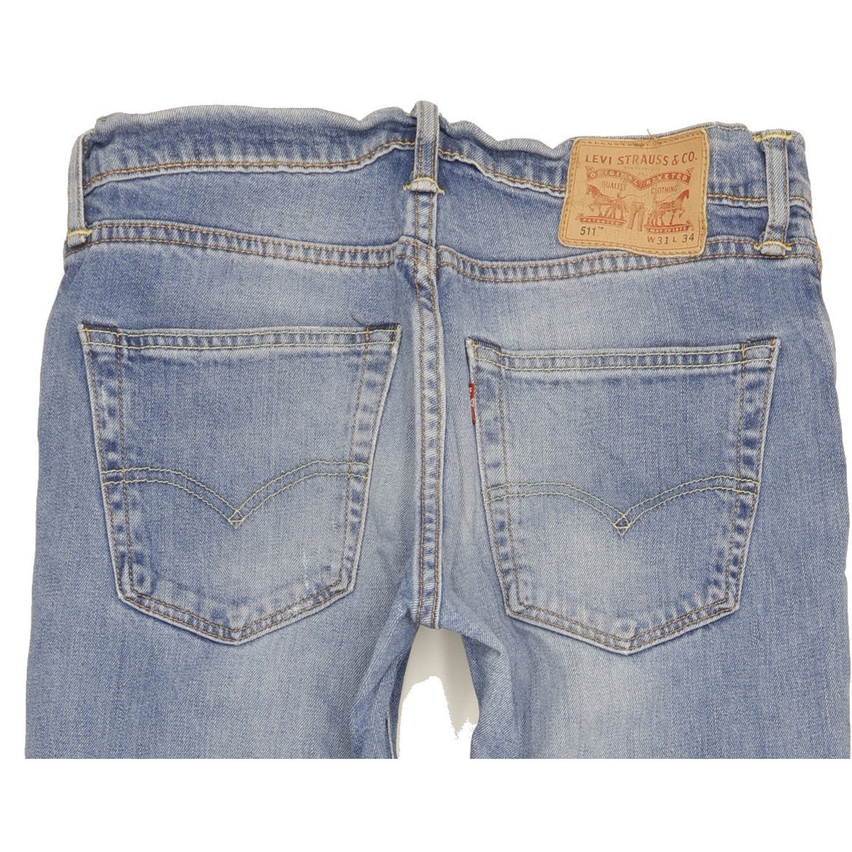 Levi's 511 Men Blue Straight Slim Stretch Jeans W31 L34
