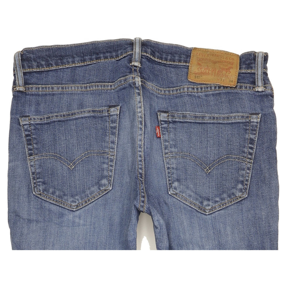 Levi's 511 Men Blue Straight Slim Stretch Jeans W33 L33