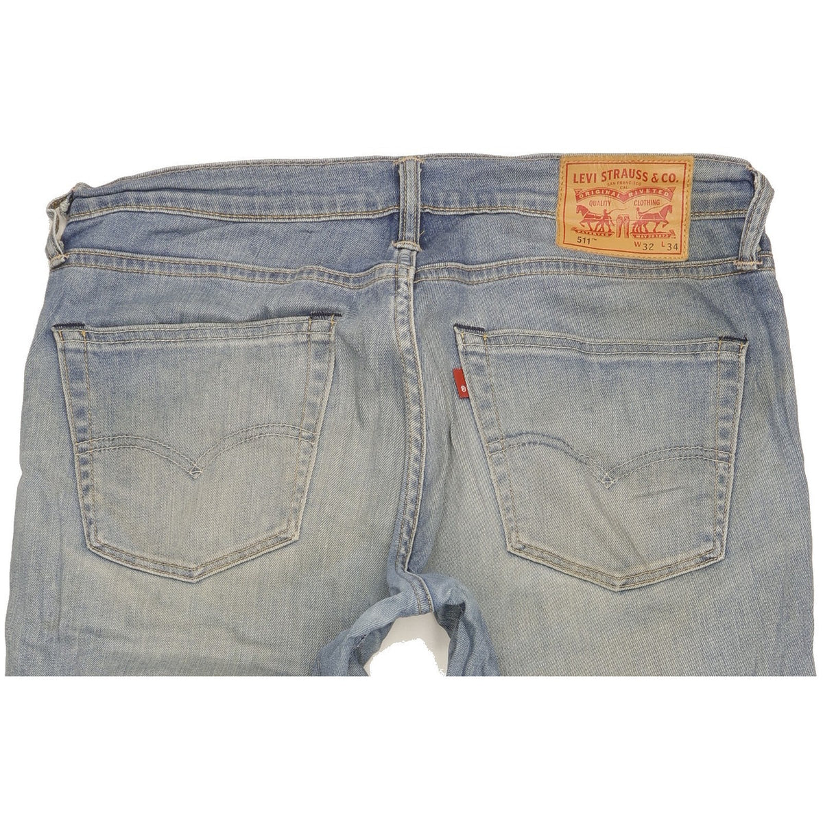 Levi's 511 Men Blue Straight Slim Stretch Jeans W34 L34