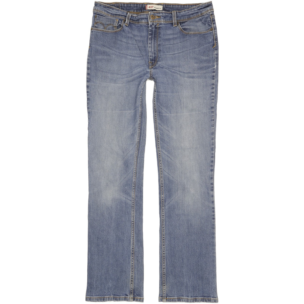 Levi's 627 Men Blue Straight Regular Stretch Jeans W34 L33