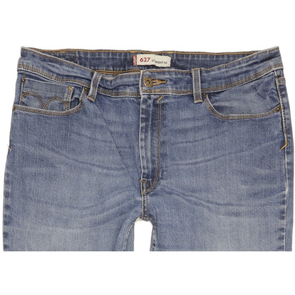 Levi's 627 Men Blue Straight Regular Stretch Jeans W34 L33