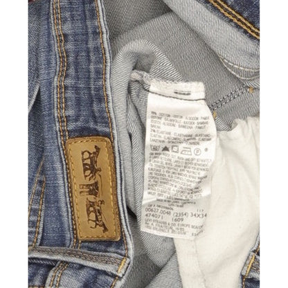 Levi's 627 Men Blue Straight Regular Stretch Jeans W34 L33