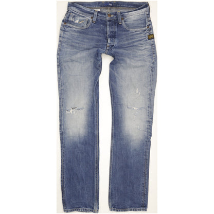 G-Star Men Blue Straight Regular Jeans W34 L35