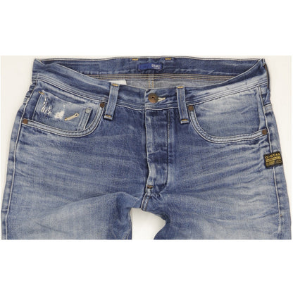G-Star Men Blue Straight Regular Jeans W34 L35