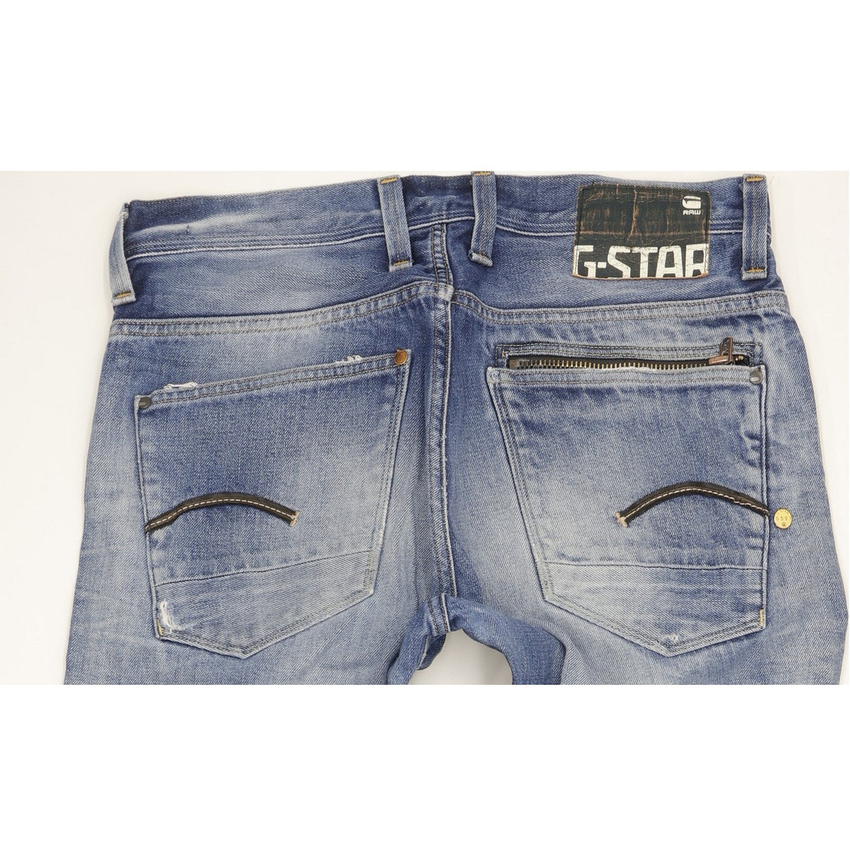 G-Star Men Blue Straight Regular Jeans W34 L35