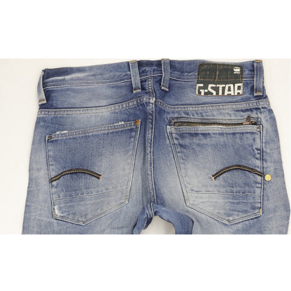 G-Star Men Blue Straight Regular Jeans W34 L35