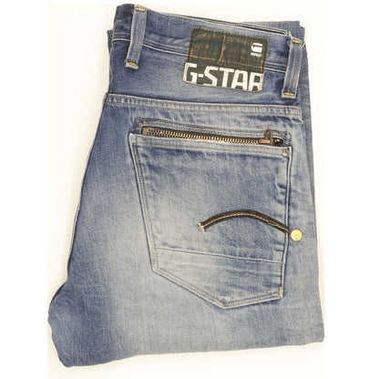 G-Star Men Blue Straight Regular Jeans W34 L35