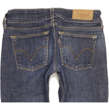 Levi's 571 Women Blue Straight Slim Stretch Jeans W27 L30