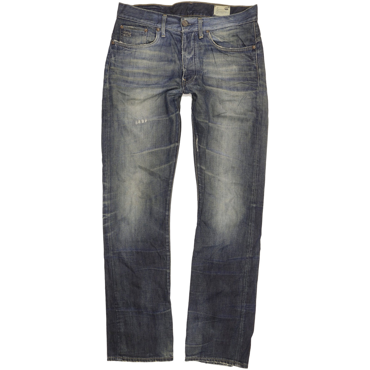 G-Star 3301 Men Blue Straight Classic Jeans W33 L34