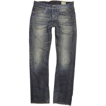 G-Star 3301 Men Blue Straight Classic Jeans W33 L34