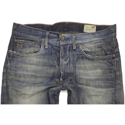 G-Star 3301 Men Blue Straight Classic Jeans W33 L34