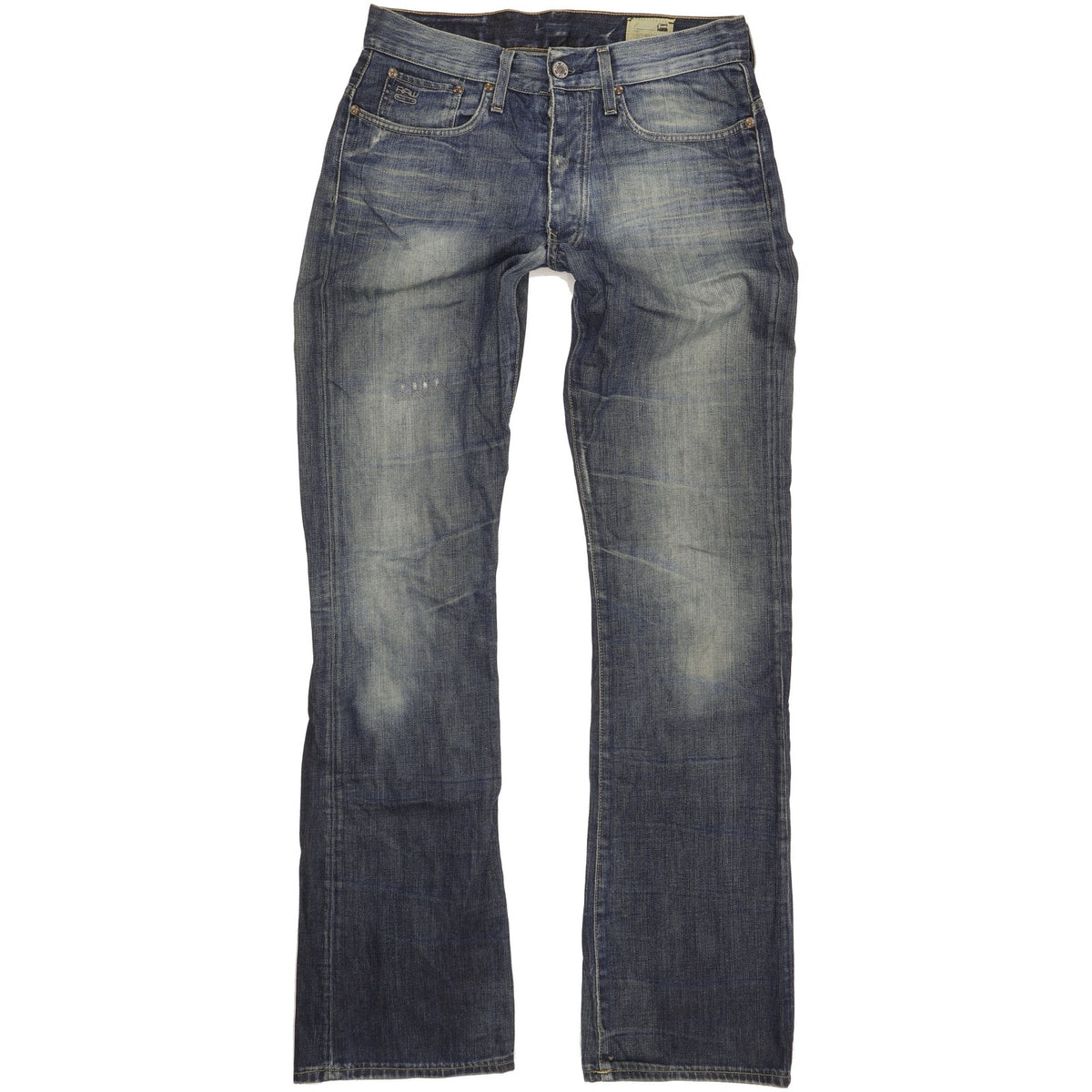 G-Star 3301 Men Blue Bootcut Regular Jeans W32 L36