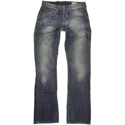 G-Star 3301 Men Blue Bootcut Regular Jeans W32 L36