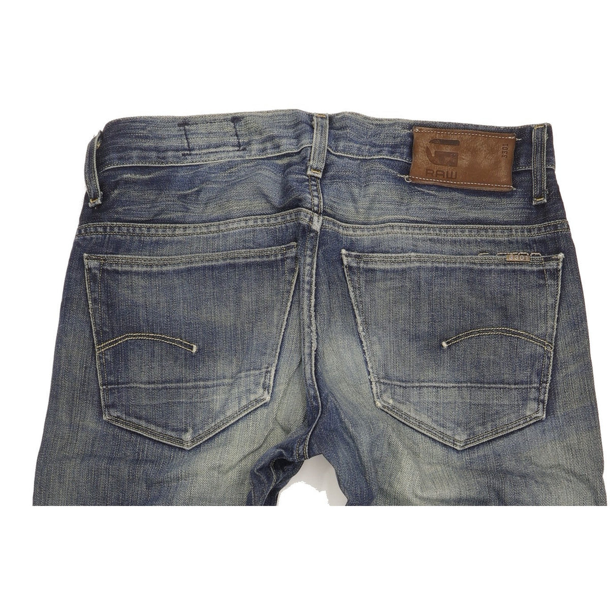 G-Star 3301 Men Blue Bootcut Regular Jeans W32 L36