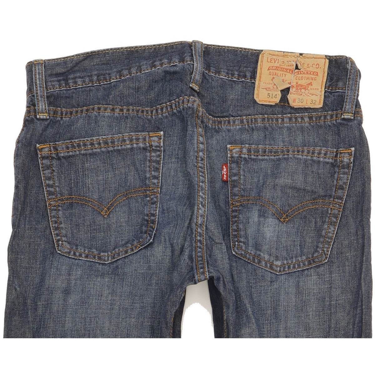 Levi's 514 Men Blue Straight Slim Jeans W30 L32