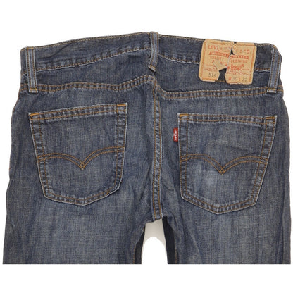 Levi's 514 Men Blue Straight Slim Jeans W30 L32