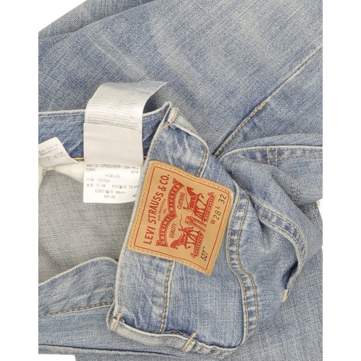 Levi's 527 Men Blue Bootcut Slim Jeans W28 L31