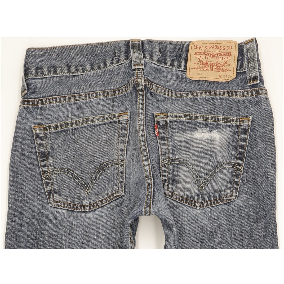 Levi's 506 Men Blue Straight Regular Jeans W32 L32