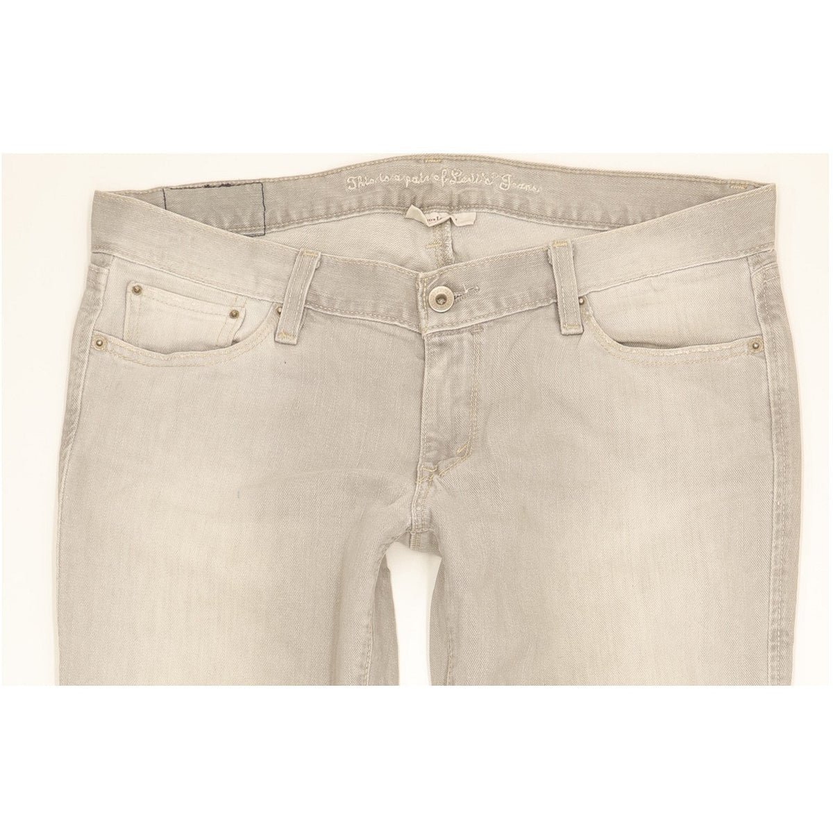 Levi's 522 Women Grey Bootcut Slim Stretch Jeans W34 L34
