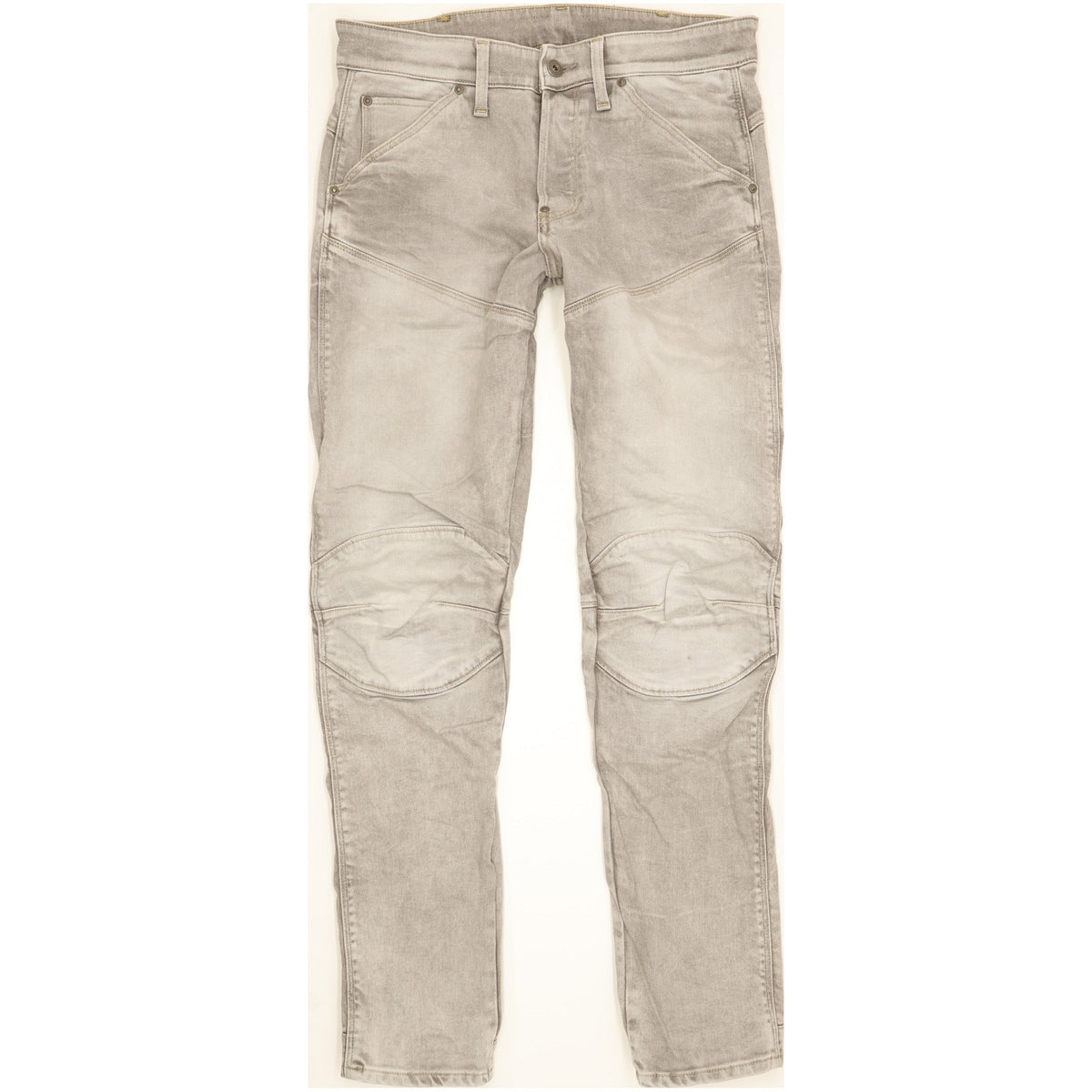 G-Star 5620 3D Men Grey Tapered Slim Stretch Jeans W30 L32